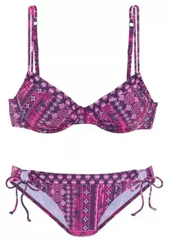 Бикини на косточках s.Oliver Minimiser Bikini, фиолетовый