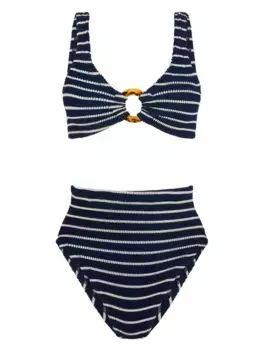 Бикини Nadine из сирсакера в полоску Hunza G, синий