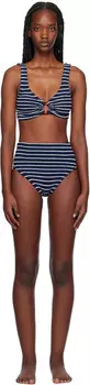 Бикини Nadine темно-синего и белого цвета Hunza G