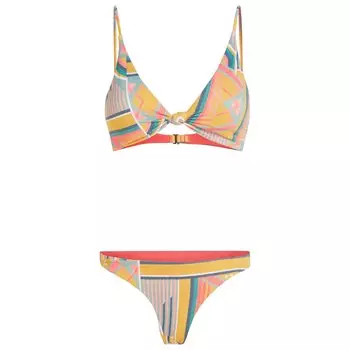 Бикини O'Neill Women's Pismo Flamenco Wow, цвет Yellow Art Geo