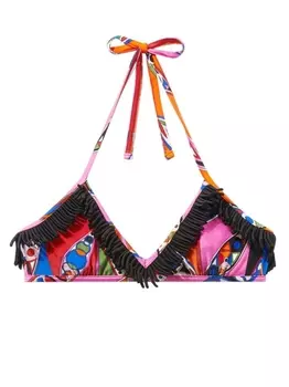 Бикини с бахромой и принтом Girandole PUCCI, розовый