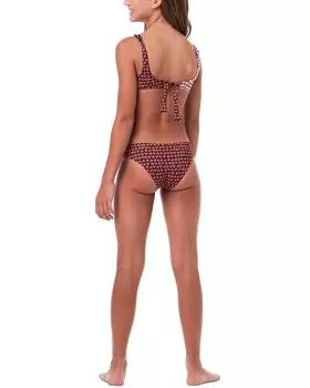 Бикини с бермудским треугольником и подводной лодкой Submarine, цвет Red Multi