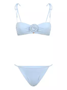 Бикини с цветочной аппликацией La Reveche, синий