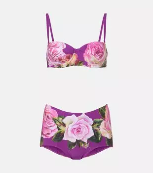 Бикини с цветочным принтом Dolce&Gabbana, Rosa Rosa F. Viola