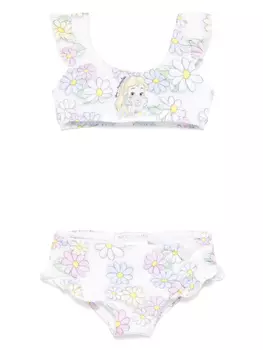 Бикини с цветочным принтом Monnalisa, белый