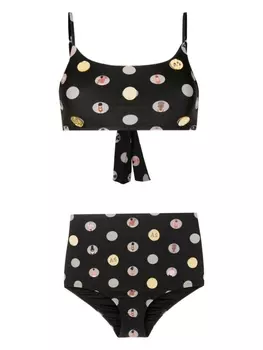 Бикини с графичным принтом Amir Slama, черный