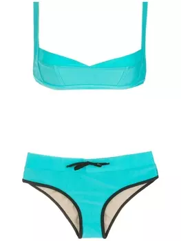 Бикини с контрастной окантовкой Amir Slama, синий