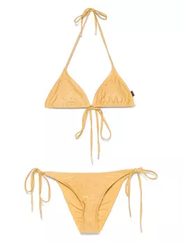 Бикини с кристаллами Goldbergh, желтый