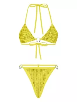 Бикини с кристаллами Philipp Plein, желтый