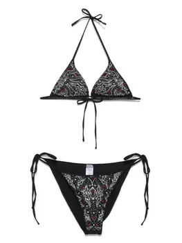 Бикини с кристаллами VENUJA, черный