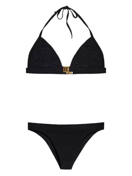 Бикини с логотипом Balmain, черный