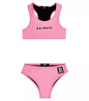 Бикини с логотипом Balmain, розовый