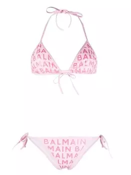 Бикини с логотипом Balmain, розовый
