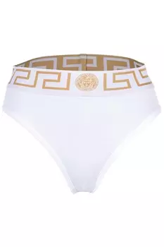 Бикини с логотипом на талии Topeka Versace, белый