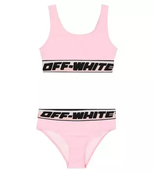 Бикини с логотипом Off-White, белый