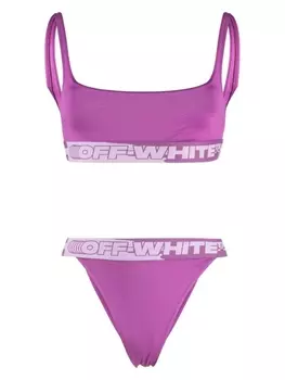 Бикини с логотипом Off-White, розовый