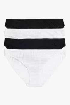 Бикини с модалом - 4 пары Marks & Spencer, черный