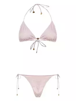 Бикини с монограммным принтом AMIRI, розовый