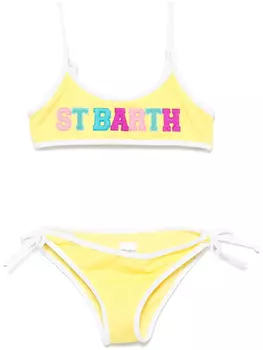 Бикини с нашивкой-логотипом MC2 Saint Barth Kids, желтый
