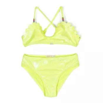 Бикини с неоново-зелеными фестонами Billieblush