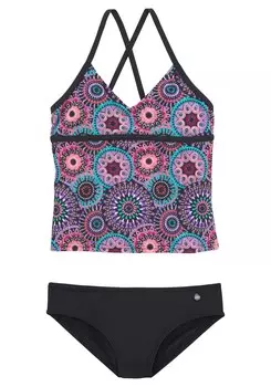 Бикини s.Oliver Bralette Bikini, цвет purple/black
