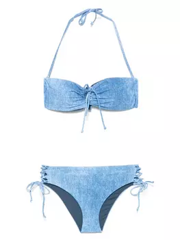 Бикини с принтом Fisico, синий