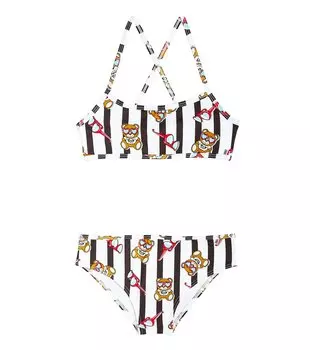 Бикини с принтом Moschino, белый