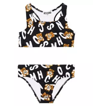 Бикини с принтом Moschino, черный