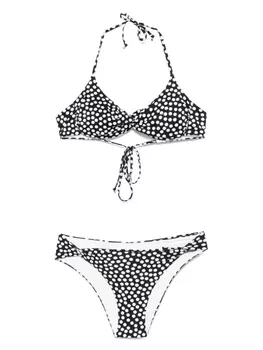 Бикини с принтом в горошек Fisico, черный