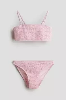 Бикини с присборенной юбкой H&M, розовый