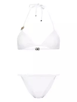 Бикини с треугольными чашками и логотипом DOLCE & GABBANA, белый