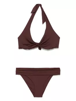 Бикини с узлом Fisico, коричневый