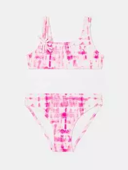 Бикини с узором тай-дай Ovs, цвет white/pink