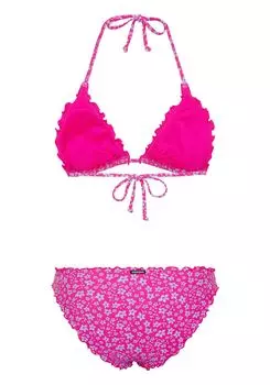 Бикини с верхом на подкладке CHIEMSEE, цвет Pink/Light Blue