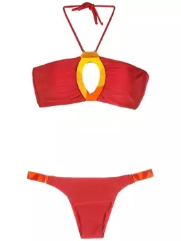Бикини с вышивкой Amir Slama, красный
