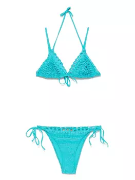 Бикини с вышивкой Ermanno Scervino, синий