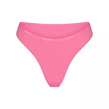 Бикини с высоким бегуном SKIMS Cotton Logo, цвет Sugar Pink