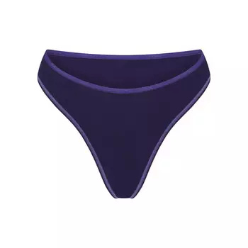 Бикини с высоким бегуном SKIMS Cotton Logo, цвет Concord