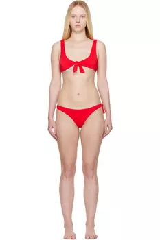 Бикини с завязками The Attico, красный