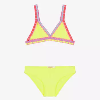 Бикини с желтой отделкой крючком Billieblush