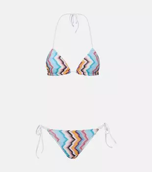 Бикини с зигзагообразным ламе Missoni, разноцветный