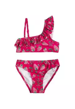 Бикини SET RUFFLE DETAIL ONE SHOULDER STRAPPY Koton, цвет pink