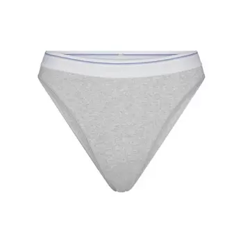 Бикини SKIMS Cotton Rib, цвет Light Heather Grey Stripe