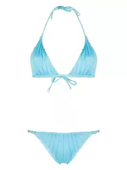 Бикини со сборками Noire Swimwear, синий