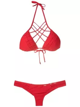 Бикини со шнуровкой Amir Slama, красный