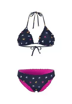 Бикини со сплошным узором POLO SYLT, цвет Dark Blue Pink