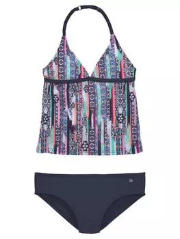 Бикини sOliver Tankini, цвет marine-bunt