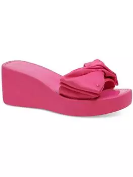 Бикини танкетка женские квадратный носок пляжные сандалии платформа Kate Spade New York, цвет energy pink