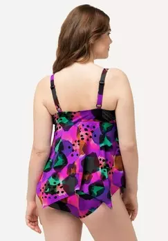 Бикини TANKINI SET TOP AND SLIP Ulla Popken, черника