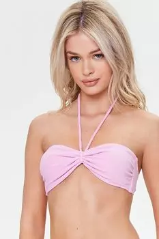 Бикини-топ бандо из махровой ткани Forever 21, фиолетовый